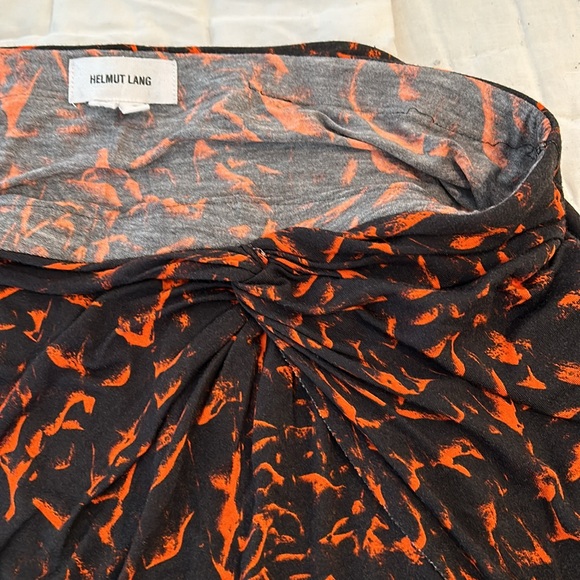 Helmut Lang twist knot strata asymmetric skirt, slim fits a Med-Lg, so soft midi - Picture 4 of 12